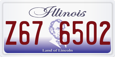 IL license plate Z676502