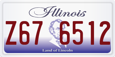 IL license plate Z676512