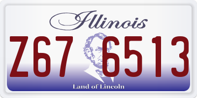 IL license plate Z676513