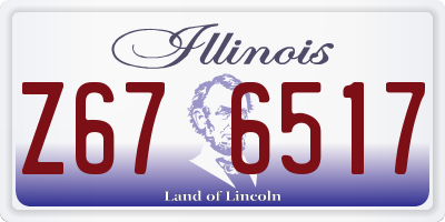 IL license plate Z676517