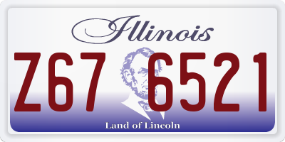 IL license plate Z676521