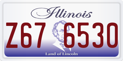 IL license plate Z676530