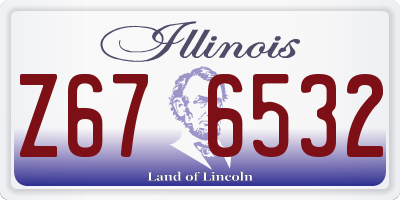 IL license plate Z676532