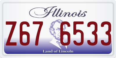 IL license plate Z676533