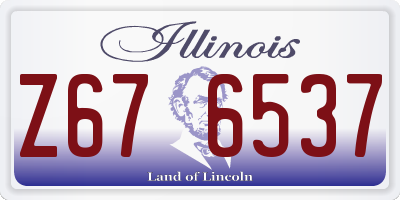 IL license plate Z676537
