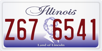 IL license plate Z676541