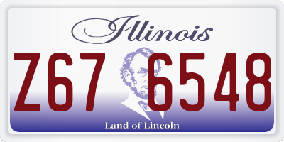 IL license plate Z676548