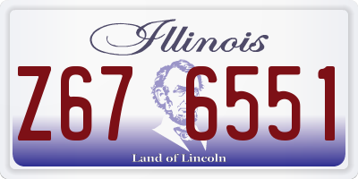IL license plate Z676551