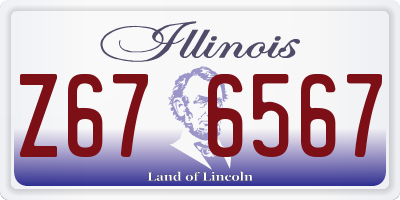 IL license plate Z676567