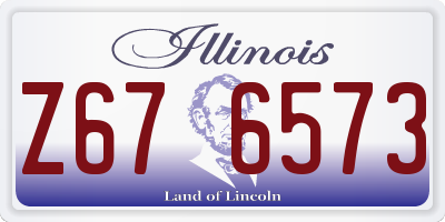 IL license plate Z676573