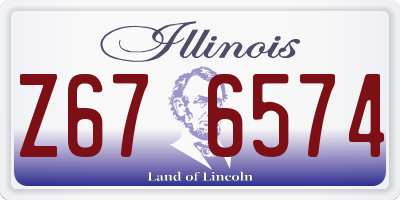 IL license plate Z676574
