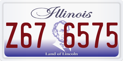 IL license plate Z676575