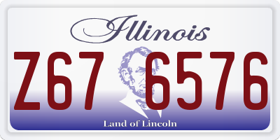 IL license plate Z676576