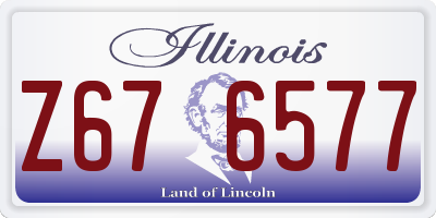 IL license plate Z676577