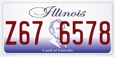 IL license plate Z676578