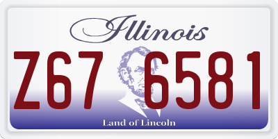 IL license plate Z676581