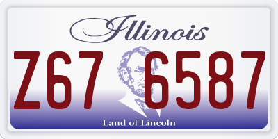 IL license plate Z676587