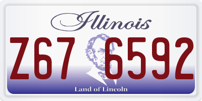 IL license plate Z676592