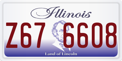 IL license plate Z676608