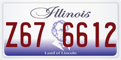 IL license plate Z676612