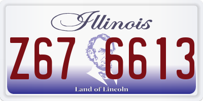 IL license plate Z676613