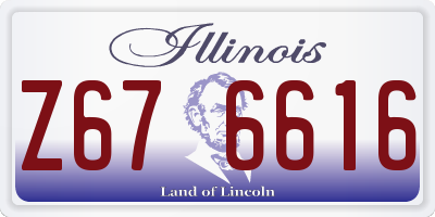 IL license plate Z676616