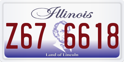 IL license plate Z676618