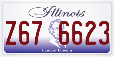 IL license plate Z676623