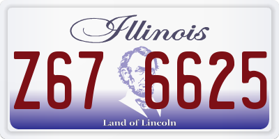 IL license plate Z676625