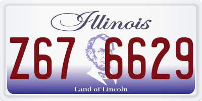 IL license plate Z676629