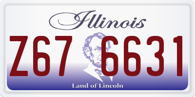 IL license plate Z676631