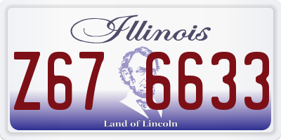IL license plate Z676633