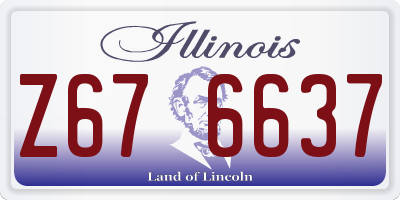 IL license plate Z676637