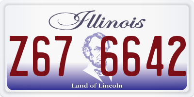 IL license plate Z676642