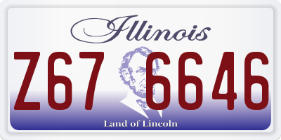 IL license plate Z676646