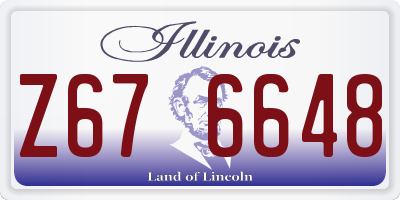 IL license plate Z676648