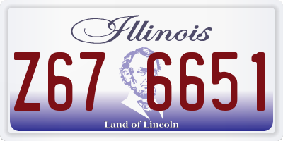 IL license plate Z676651