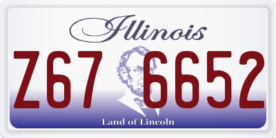 IL license plate Z676652