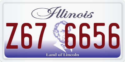IL license plate Z676656