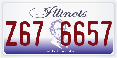 IL license plate Z676657