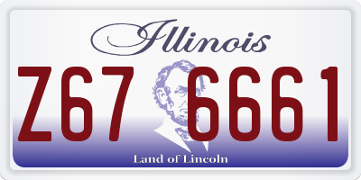 IL license plate Z676661