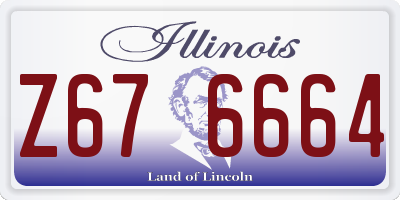 IL license plate Z676664