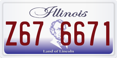 IL license plate Z676671
