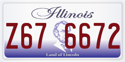 IL license plate Z676672