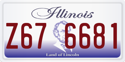IL license plate Z676681