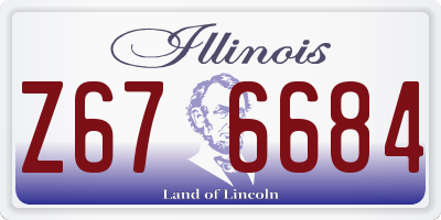 IL license plate Z676684