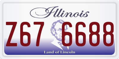 IL license plate Z676688