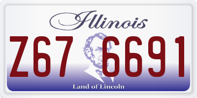 IL license plate Z676691