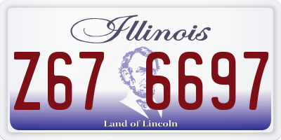 IL license plate Z676697