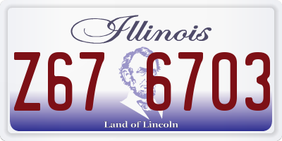 IL license plate Z676703